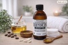 Imsyser Cold-Pressed Organic Castor Oil -  Hexane Free - 200 ml