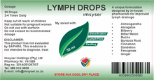 Lymph drops label